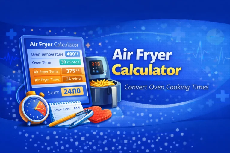 Air Fryer Calculator – Convert Oven Cooking Times Easily