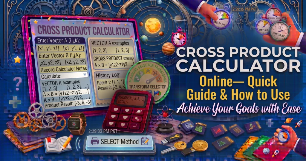 Cross Product Calculator Online— Quick Guide & How to Use