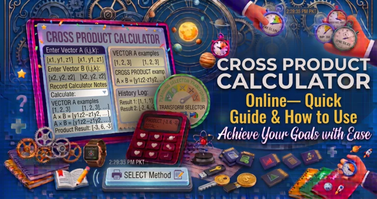Cross Product Calculator Online— Quick Guide & How to Use