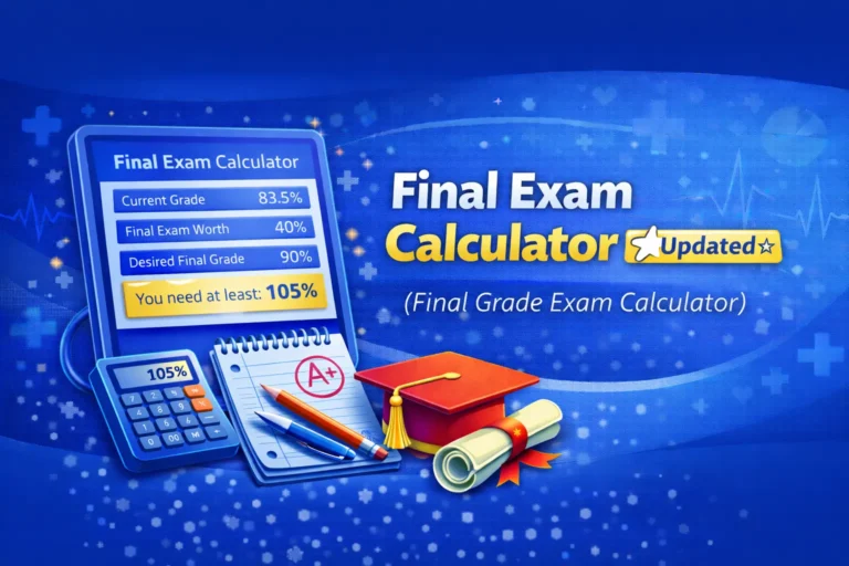 Final Exam Calculator ☆Updated☆ (Final Grade Exam Calculator)