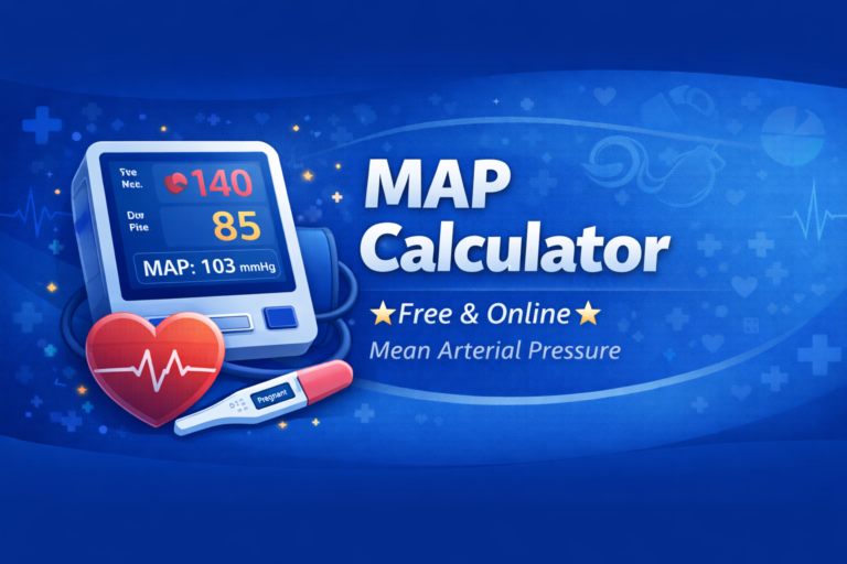 MAP Calculator ☆Free & Online☆ - Mean Arterial Pressure