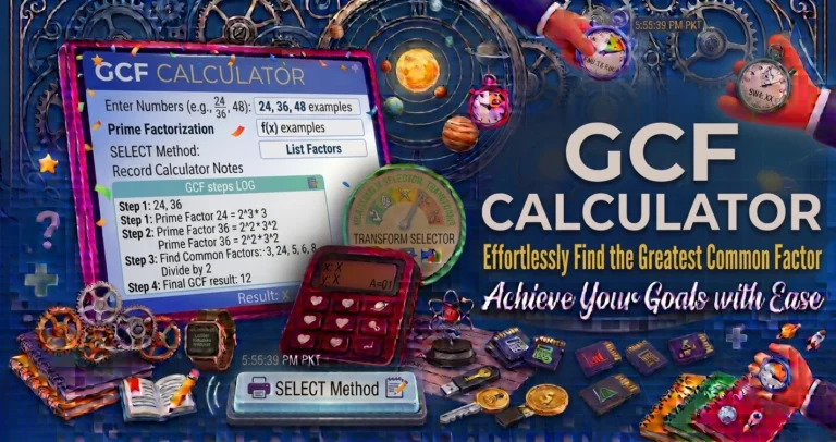 GCF Calculator Effortlessly Find the Greatest Common Factor