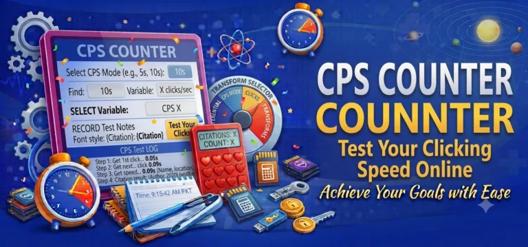 CPS Counter – Test Your Clicking Speed Online