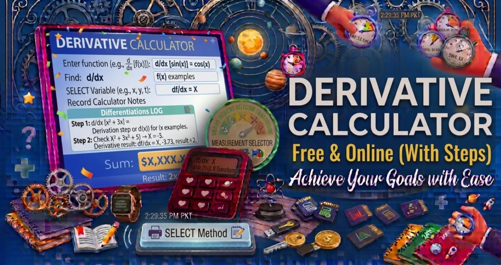 Free & Online Derivative Calculator (With Steps)