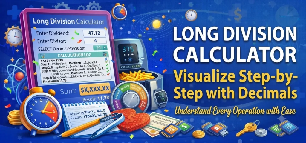 Long Division Calculator (With Steps & Decimals)