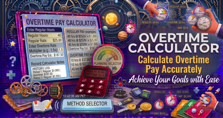 Overtime Calculator – Calculate Overtime Pay Accurately