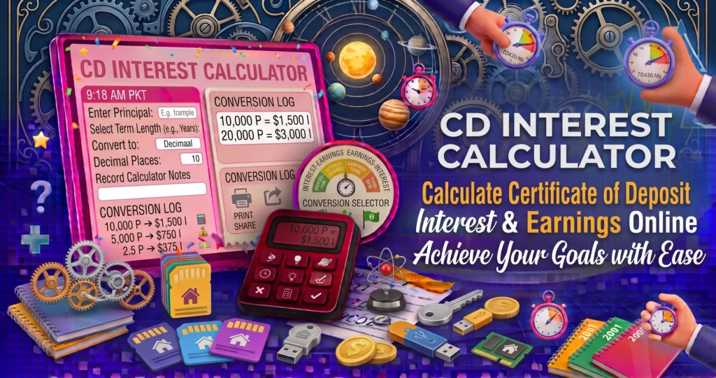 CD Interest Calculator Calculate Certificate of Deposit Interest & Earnings