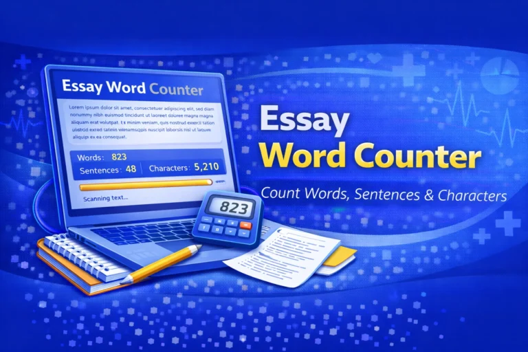 Essay Word Counter Count Words, Sentences & Characters Online