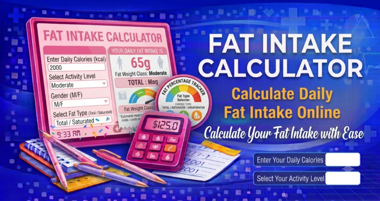 Fat Intake Calculator Calculate Daily Fat Intake Online