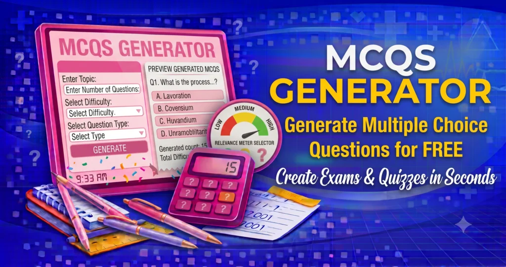 MCQs Generator Free Multiple Choice Question Generator