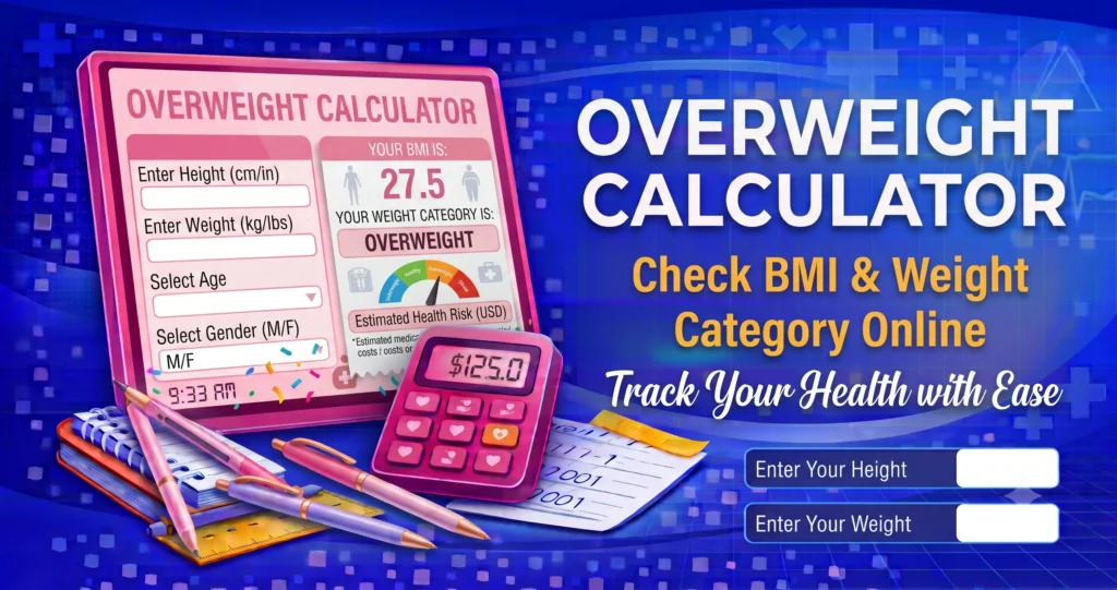 Overweight Calculator Check BMI & Weight Category Online
