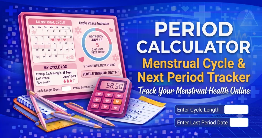 Period Calculator Menstrual Cycle & Next Period Tracker