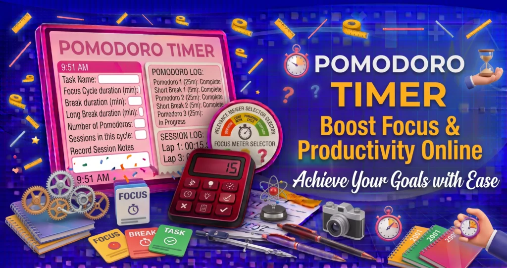 Pomodoro Timer Boost Focus & Productivity Online