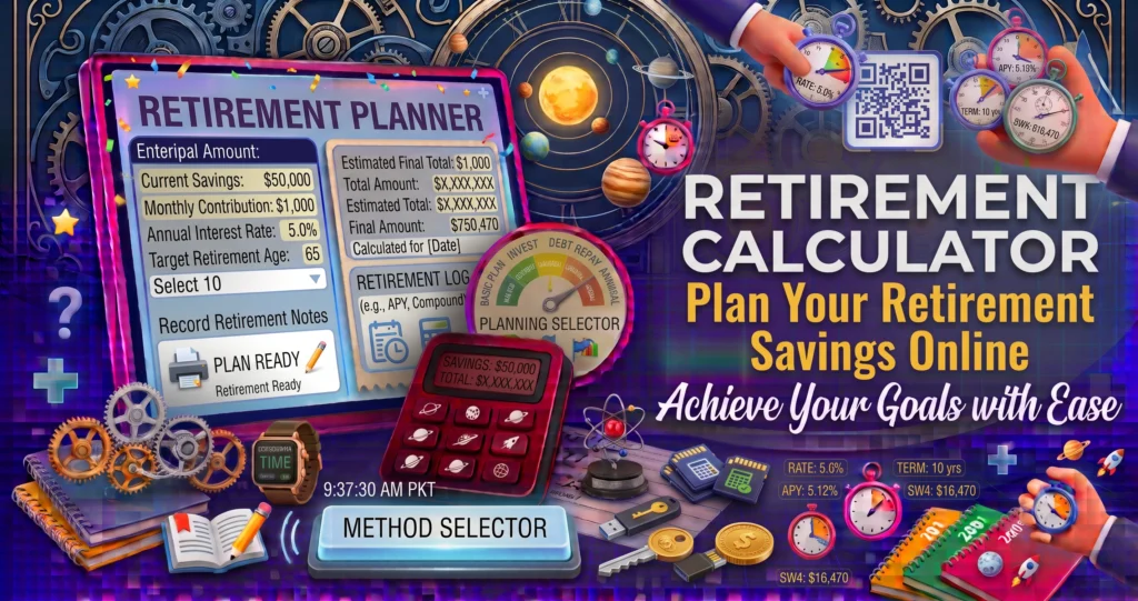Retirement Calculator Plan Your Retirement Savings Online