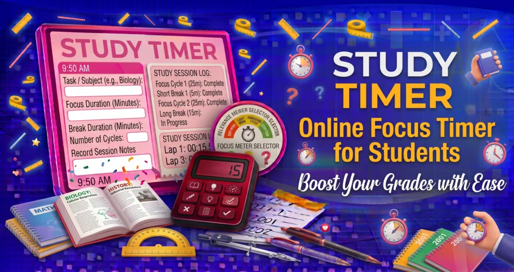 Study Timer Online Focus Timer for Students