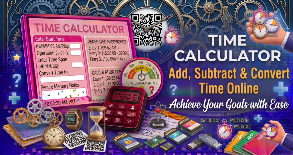 Time Calculator Add, Subtract & Convert Time Online