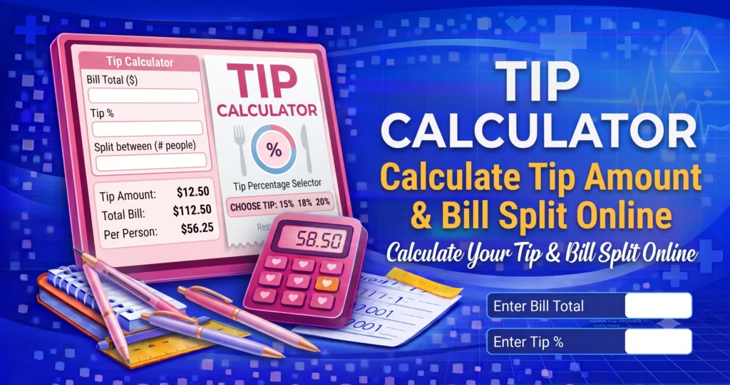 Tip Calculator Calculate Tip Amount & Bill Split Online