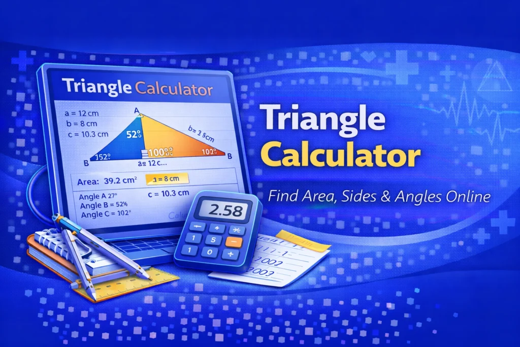 Triangle Calculator Find Area, Sides & Angles Online